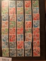 Lot belasting postzegels België soms een gebrekkig zegel, Postzegels en Munten, Verzenden, Gestempeld, Frankeerzegel, Gestempeld