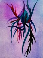 Gouache Eugéne Eechau - Oeuvre abstraite, Verzenden