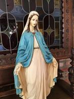 Oud gipsen Mariabeeld de wonderdadige, Antiek en Kunst, Antiek | Religie, Ophalen of Verzenden