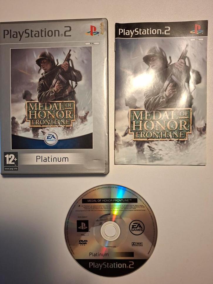 Medal of Honor Frontline - PS2, Spelcomputers en Games, Games | Sony PlayStation 2, Gebruikt, Shooter, 1 speler, Vanaf 16 jaar