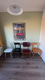 Stoel eet tafel vintage, Huis en Inrichting, Ophalen, Gebruikt, Vintage, Vier