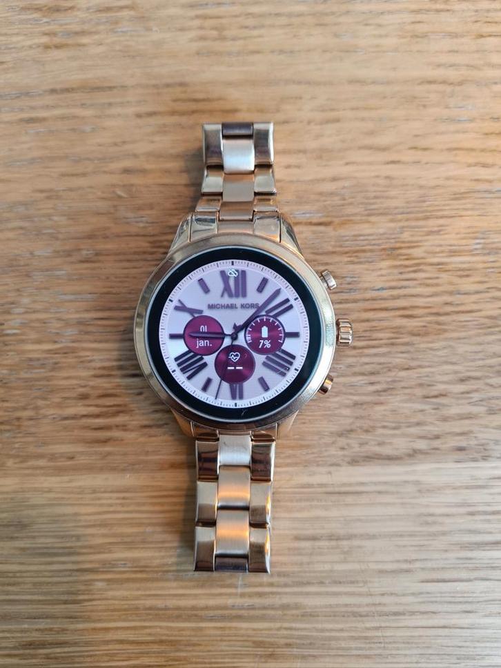 Michael Kors Smartwatch - Zo goed als nieuw!, Sieraden, Tassen en Uiterlijk, Smartwatches, Zo goed als nieuw, Android, Hartslag