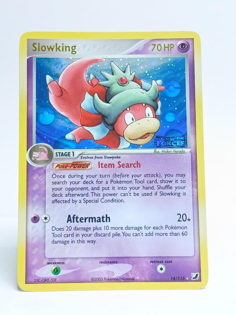 Pokémon - EX Unseen Forces - Slowking - 14/115 - Reverse, Verzenden, Zo goed als nieuw, Losse kaart, Foil
