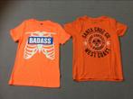 2 Oranje Shirts Maat 146/152, Ophalen of Verzenden, Zo goed als nieuw, Jongen, Shirt of Longsleeve