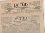 oorlog krant april 1944 + oct.1945 de tijd oorlogskrant WO 2, Ophalen of Verzenden, Overige soorten, Nederland, Boek of Tijdschrift