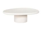 Salontafel Bloomstone | Organisch 110 cm | Wit | Richmond, Kunststof, Ophalen of Verzenden, Zo goed als nieuw, 75 cm of meer