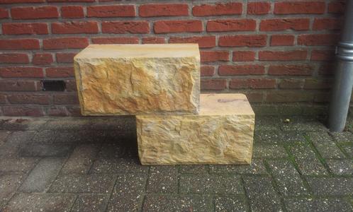 Te koop : zeer mooie Bentheimer zandsteen., Tuin en Terras, Bielzen en Borders, Zo goed als nieuw, Natuursteen, Minder dan 100 cm