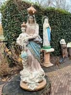 Brocante Maria beeld ❤️ Notre Dame met kind en engeltjes, Antiek en Kunst, Antiek | Religie, Ophalen of Verzenden