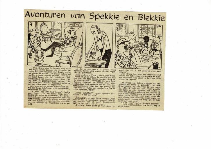 Spekkie en Blekkie stripknipsels GEVRAAGD, Boeken, Stripboeken, Gelezen, Meerdere stripboeken, Verzenden
