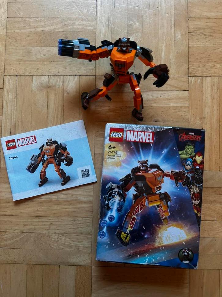 Lego Marvel Avengers; Rocket mechapantser, Kinderen en Baby's, Speelgoed | Duplo en Lego, Zo goed als nieuw, Lego, Complete set
