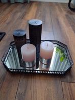 Merk PMD, Riviera Maison. Stomp kaarsen. Dienblad., Ophalen of Verzenden, Zo goed als nieuw, Metaal, Minder dan 25 cm