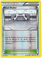 Pokemon Phantom Forces,  Steel Shelter (reverse) 105/119, Hobby en Vrije tijd, Nieuw, Losse kaart, Verzenden