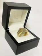 Grove 14 Karaat Gouden Heren Rolex Ring Carré - Mt 20,5, Sieraden, Tassen en Uiterlijk, Ringen, Nieuw, Goud, Goud, 20 of groter