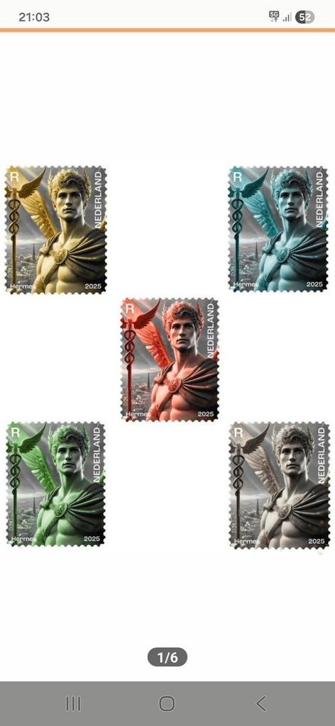 Crypto postzegel 2025 Hermes. Doos 100 stuks, Postzegels en Munten, Postzegels | Nederland, Ophalen of Verzenden