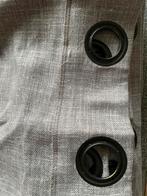 Anthraciet linnen gordijn modern voor roede, Huis en Inrichting, Stoffering | Gordijnen en Lamellen, 200 cm of meer, Modern, Zo goed als nieuw