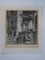 Ets interieur Protestantse kerk Rijswijk, Kees Verhoeven, Antiek en Kunst, Kunst | Etsen en Gravures, Verzenden