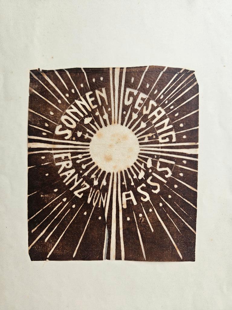 Houtsnede druk van Emma Schlangenhausen, Antiek en Kunst, Kunst | Etsen en Gravures, Ophalen of Verzenden