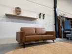 Nieuw Leolux Bellice Bank 2x80 Design Senso Camel Leer 193, Huis en Inrichting, Leolux, 150 tot 200 cm, Ophalen of Verzenden, Rechte bank