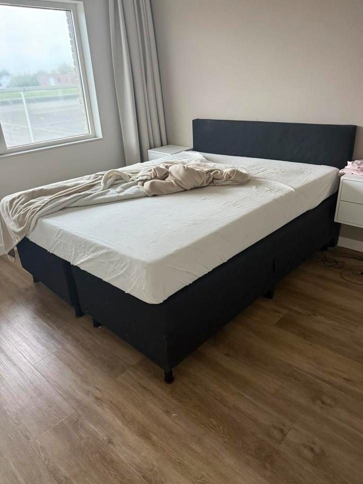 Boxpring 160x200 met opbergruimte ZSM WEG, Huis en Inrichting, Slaapkamer | Boxsprings, Zo goed als nieuw, 160 cm, 200 cm, Tweepersoons