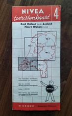 Nivea toeristen kaart Zuid-Holland, Zeeland, Noord-Brabant, Nederland, Gelezen, Ophalen of Verzenden, 1800 tot 2000