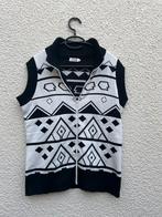Zwart-wit Bodywarmer Maat L, Ophalen of Verzenden, Zo goed als nieuw, Maat 38/40 (M), Zwart