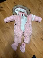 Roze Moncler skipak 6-9 maanden – met afneembare bontkraag, Ophalen of Verzenden, Gebruikt, Meisje, Pakje