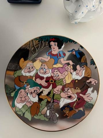 Disney cartoon classics plate sneeuwwitje zeven dwergen beschikbaar voor biedingen