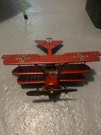 Vintage blikken vliegtuig Red Baron, Verzamelen, Ophalen of Verzenden, Gebruikt