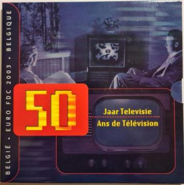 Jaarset 2003 Belgie "60 Jaar Televisie in Belgie" 13,75 euro beschikbaar voor biedingen