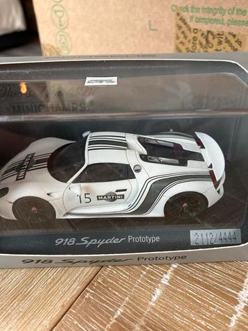 Minichamps Porsche 918 Spyder Prototype 1:43 Nieuw beschikbaar voor biedingen
