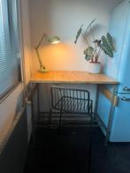 Industriele bartafel met stalen stoel, Huis en Inrichting, Barren, Ophalen, Zo goed als nieuw