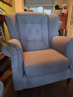 Comfortabele fauteuil met stoffen bekleding, Huis en Inrichting, Fauteuils, Ophalen, Gebruikt, Klassiek, 75 tot 100 cm