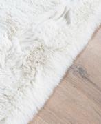 Hoogpolig vloerkleed wit / beige 200x300 cm, Ophalen of Verzenden, Zo goed als nieuw