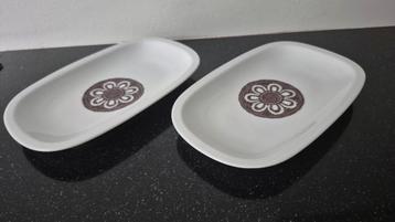 2 Vintage Arzberg schaaltjes - Bloemen design beschikbaar voor biedingen
