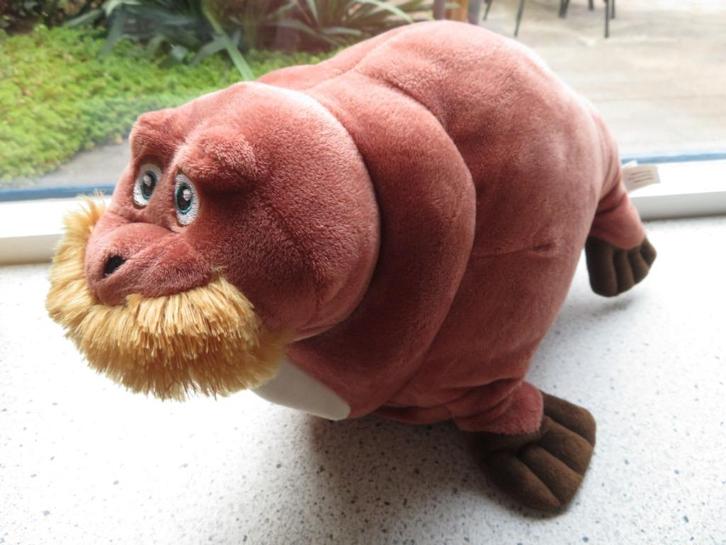 Dikke velours Walrus of Zeerob van het Dolfinarium, Kinderen en Baby's, Speelgoed | Knuffels en Pluche, Zo goed als nieuw, Overige typen