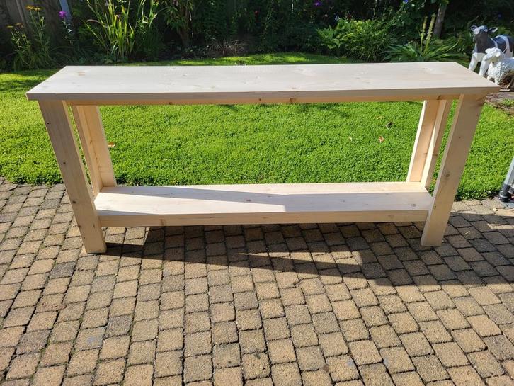 Sitetable steigerhout, Huis en Inrichting, Tafels | Sidetables, 25 tot 50 cm, Rechthoekig, Ophalen of Verzenden