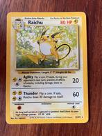Pokémon - Raichu - Base set, Ophalen of Verzenden, Zo goed als nieuw