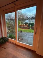 Schuifpui 240x250cm van hout met dubbel glas, Ophalen, Gebruikt, Schuifdeur, 120 cm of meer