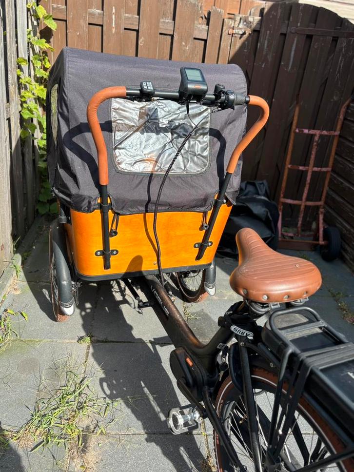 Vogue elektrische bakfiets – Slechts 431 km!, Fietsen en Brommers, Fietsen | Bakfietsen, Zo goed als nieuw, Overige merken, 4 kinderen of meer