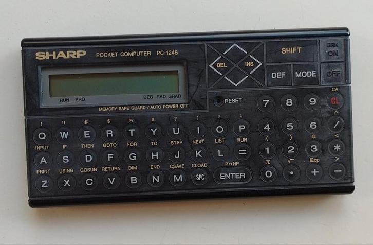 Vintage Pocket Computer - Sharp PC-1248, Computers en Software, Vintage Computers, Verzenden