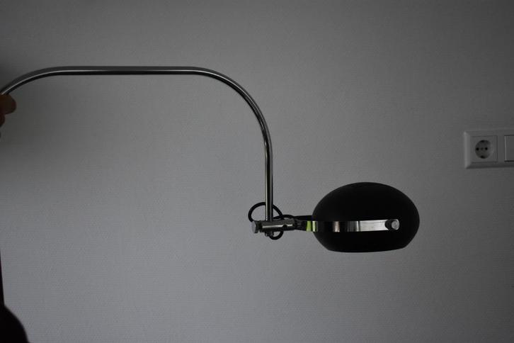Herda spage age UFO chromen booglamp 70s, Huis en Inrichting, Lampen | Wandlampen, Gebruikt, Metaal, Ophalen