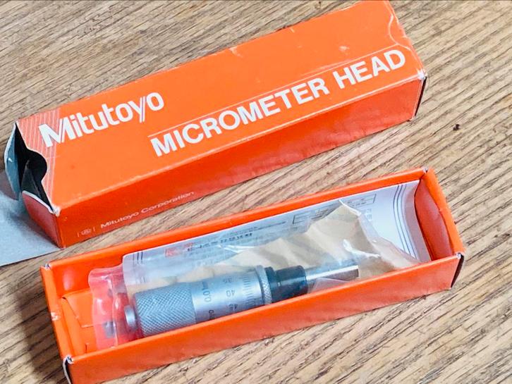 Mitutoyo micrometer schroef 0-15x0.01 mm, Hobby en Vrije tijd, Overige Hobby en Vrije tijd, Zo goed als nieuw, Ophalen of Verzenden