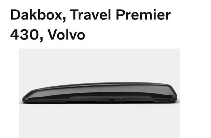 Dakkoffer 430 liter travel premier volvo, Auto diversen, Dakkoffers, Nieuw, Ophalen