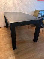 Eettafel zwart 160x85 cm, Huis en Inrichting, Tafels | Eettafels, Ophalen, 200 cm of meer, 50 tot 100 cm, Zo goed als nieuw