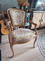 Leuk vintage antiek stoeltje met bloemenmotief, Antiek en Kunst, Ophalen