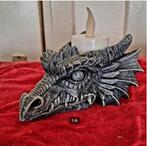 Gedetailleerde waxinelichthouder – drakenkop (fantasy stijl), Ophalen of Verzenden