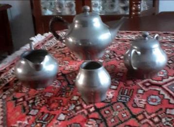 Antiek Tinnen Servies - Zeer Goed! beschikbaar voor biedingen