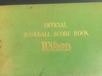 OUD BASEBALL SCORE BOEK 1962 MET BEKENDE NAMEN, Verzenden, Gebruikt, Honkbal, Overige typen