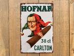 Reclamebord Hofnar Carlton 38 cent 20x30, Verzamelen, Ophalen of Verzenden, Zo goed als nieuw, Reclamebord