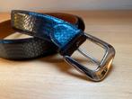 Zwarte exclusieve python slangenleren riem italie 108 cm, Billionaire, Zo goed als nieuw, Riem of Ceintuur, Echt leder